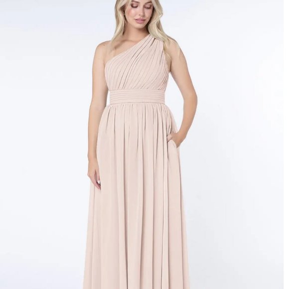 Azazie Rose Petal Molly Gown - Picture 1 of 6